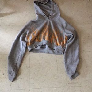 A half hoodie